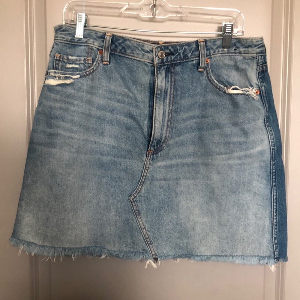 A&F denim skirt